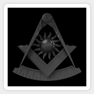 Stealth Past Master Emblem Jewel Masonic Freemason Sticker